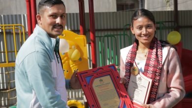 Photo of धाविका सन्तोषीलाई कखराको सम्मान
