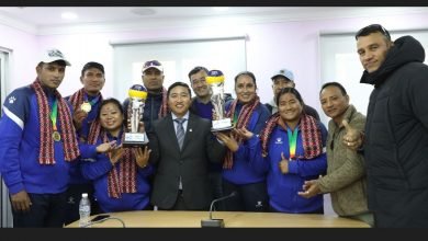 Photo of नेपाली बिच भलिबल टोलीलाई सदस्य–सचिवको बधाइ