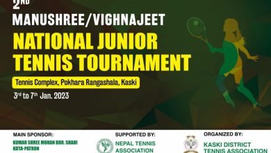 Photo of पोखरामा दोस्रो मनुश्री ̸ भिग्नजित अन्तर्राष्ट्रिय जुनियर टेनिस प्रतियोगिताको तयारी पुरा