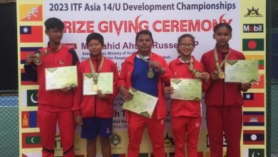 Photo of आईटिएफ एसिया यू–१४ रिजनल टेनिसमा नेपाल चौथो