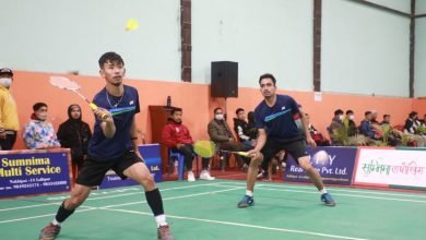 Photo of यलम्बर भेट्रान राष्ट्रब्यापी ब्याडमिन्टन : कास्कीका विधान र पविनको जोडीलाई उपाधी