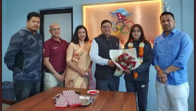 Photo of एनओसी अध्यक्ष श्रेष्ठले गरे फेन्सिङ खेलाडीको बिदाई