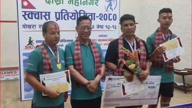Photo of दोश्रो पोखरा महानगर स्तरिय स्क्वासको प्रतियोगितामा दिपक च्याम्पियन