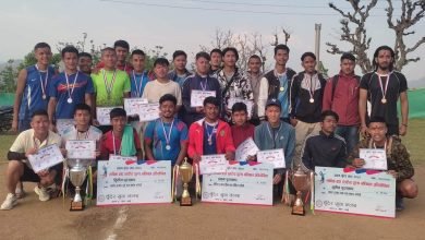 Photo of अन्नपूर्ण क्लबलाई साबिक वडास्तरीय चुँदेर कपको उपाधि