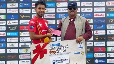 Photo of अरण्यज्योति क्रिकेट कपमा ग्रुप ‘बि’ को खेल सुरु