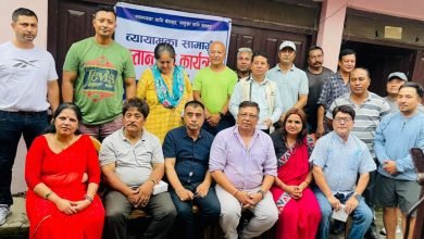 Photo of पोखरा वडा नं ३ द्वारा व्यायाम खेल सामाग्री हस्तान्तरण