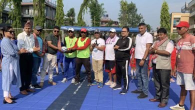 Photo of पोखरामा कास्की जिल्लास्तरिय यू–१२ छात्र/छात्रा ह्याण्डबल सुरू