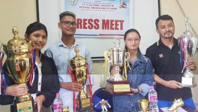 Photo of पोखरामा एमेच्युअर फुटसल प्रतियोगिता हुँदै, रनिङ्ग शिल्ड सार्वजानिक