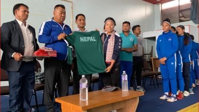 Photo of क्षेत्रिय खेलकुद पोखरा द्वारा एसियाड बन्द प्रशिक्षणमा रहेका खेलाडीलाई स्वागत