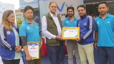 Photo of पोखरा म्याराथनलाई सहयोग गर्ने सस्थाहरुलाई प्रशंसापत्र प्रदान