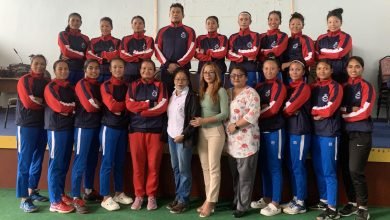 Photo of पोखरामा ३५ वर्ष माथिका महिलाहरु ह्याण्डबल खेल्दै