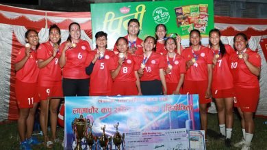 Photo of लामाचौर कप भलिबल : महिलातर्फ पुलिसलाई उपाधि