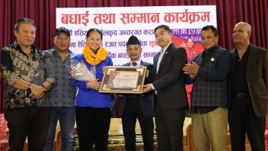 Photo of ऐतिहासिक रजत विजेता एरिकालाई वैद्यको सम्मान