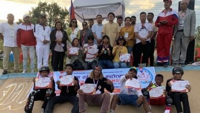 Photo of नेकोस समाजबादी खेलकुद महोत्सव : स्केटबोर्डतर्फ कोशीका बसन्त च्याम्यिन