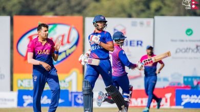 Photo of युएई विरुद्ध शानदार जितका साथ नेपाल टि–२० विश्वकपमा
