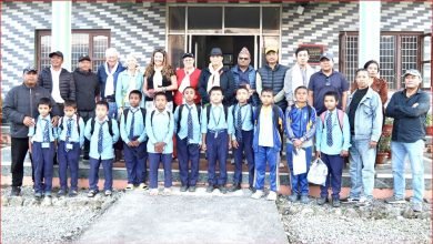 Photo of संस्थापक अध्यक्ष गुरुङसहित सर्पोट नेपाल युेकेको टोली सहारा एकेडेमीमा