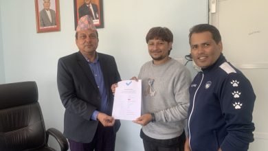 Photo of खेलाडी कल्याणकारी कोषमा फिसटेल रेसको आयोजक भिआर–४६ को २५ हजार सहयोग