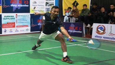 Photo of प्रकाश दाहाल स्मृति राष्ट्रिय ब्याडमिन्टन : प्रिन्स र रशिला उपाधि नजिक