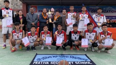 Photo of माविस्तरिय प्याब्सन स्पोर्टस मिटमा बास्केटबलतर्फ प्रतिभालाई दोहोरो उपाधि