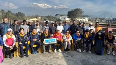 Photo of माछापुच्छ्रे टेनिसमा सहभागिता जनाउन यूकेको टोली पोखरामा