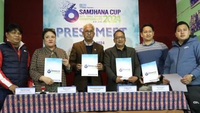 Photo of सम्झना कप अन्तर्राष्ट्रिय टेबलटेनिस मंगलबारदेखि