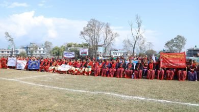 Photo of पोखरा १५ को खेलकुद महोत्सवमा दर्शकको भीड, बिहीबार सेमिफाइनल र फाइनल चरणका खेलहरू हुने