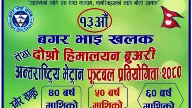 Photo of १३औं बगर भाइ खलक भेट्रान फुटबल प्रतियोगिता माघ २१ गतेबाट हुने