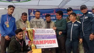 Photo of पोखरा कप पुरुष भलिबलको उपाधी पर्वत भलिबल क्लबले जित्यो
