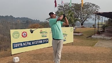 Photo of पोखरामा सूर्य नेपाल वेस्टर्न ओपन सुरु, पहिलो दिन भुवनलाई अग्रता