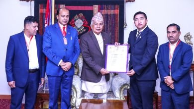 Photo of राष्ट्रपति रनिङ सिल्डमा राष्ट्रपतिलाई निमन्त्रणा