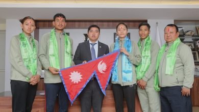 Photo of एसियाली छनौट खेल्न नेपाली तेक्वान्दो टोली चीन जाँदै