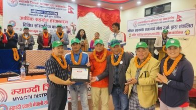 Photo of अक्षयकोष पछि खेल मैदानको खोजीमा म्याग्दी भलिबल