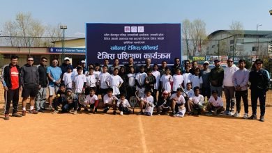Photo of ‘खेल्छ गण्डकी’ कार्यक्रम मार्फत सुरु भयो ‘सबैका लागि टेनिस, संधैका लागि टेनिस’