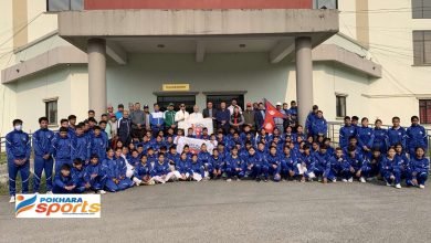 Photo of गण्डकी प्रदेशका मुख्यमन्त्री अधिकारीले खेलाडीहरु विदाई गर्दै भने–“खेलकूदबाट नै दक्ष जनशक्ती उत्पादन हुन्छ”