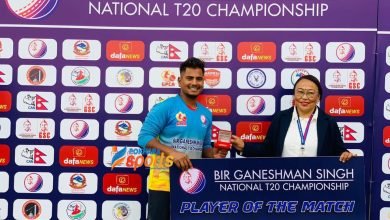 Photo of वीर गणेशमान सिंह कप पुरुष राष्ट्रिय टी–२० : लुम्बिनी र गण्डकीको जित