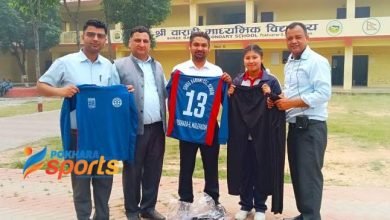 Photo of बाराही माविलाई २५ हजार बराबरको क्रिकेट जर्सी हस्तान्तरण