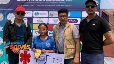 Photo of अन्तर नगरस्तरीय छात्रा क्रिकेट : त्रिभुवन शान्ति र अम्मरसिंह मावि विजयी