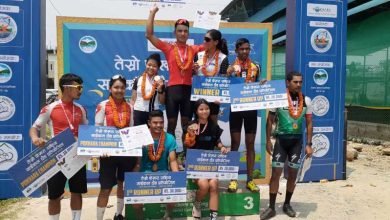 Photo of तेस्रो पोखरा साइकल दौड प्रतियोगितामा प्रकाश र उषा च्याम्पियन