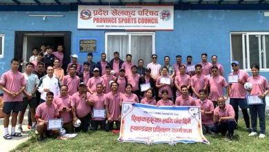 Photo of पोखरामा शिक्षकहरु लक्षित ह्याण्डबलको ५ दिने प्रशिक्षण/प्रशिक्षण सम्पन्न