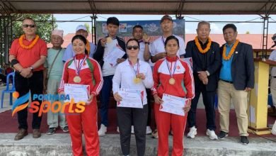 Photo of १२ औं राष्ट्रिय आर्चरी च्याम्पियनसिप : कास्कीका गंगा र पुलिसकी देबीकलाले जिते स्वर्ण