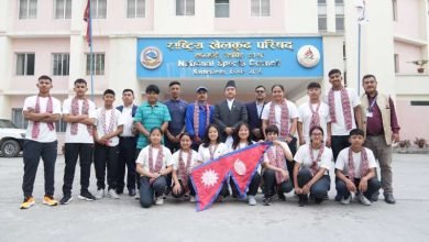 Photo of नेपाली युथ टेबलटेनिस टोली श्रीलंका जाँदै