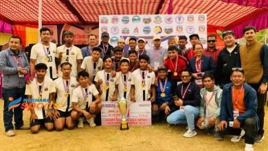 Photo of कास्की अन्तर पालिकास्तरीय भलिबल : अन्नपूर्ण द्वारा उपाधि रक्षा