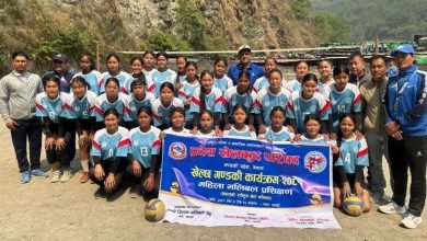 Photo of ‘खेल्छ गण्डकी’ कार्यक्रम अन्तर्गत म्याग्दीमा महिला भलिबल प्रशिक्षण सुरु