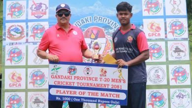 Photo of गण्डकी प्रदेशस्तरीय पुरुष टि–२० क्रिकेटमा कास्की उपाधि नजिक