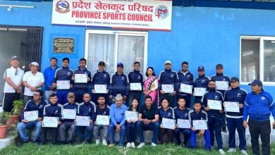 Photo of पोखरामा एथलेटिक्सको पाँच दिने प्रशिक्षक प्रशिक्षण सम्पन्न