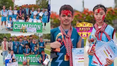 Photo of पोखरा–१ स्कुलस्तरीय बास्केटबलः स्पाइरल र विन्ध्यश्वरी बिजेता, राष्ट्रिय माविलाई रनिङ शिल्ड