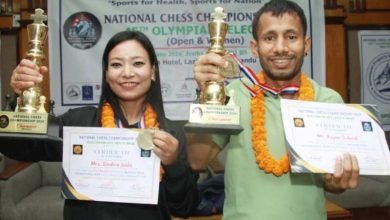 Photo of नेसनल चेस च्याम्पियनसिप : राजन र सिन्दिरा नेपाल च्याम्पियन