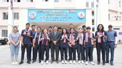 Photo of टेबलटेनिस पदक विजेतालाई सदस्य–सचिव घिसिङको बधाई