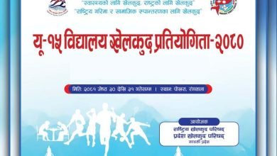 Photo of यू–१५ विद्यालय खेलकुद प्रतियोगिताको तयारी सुरु, गण्डकीको छनौट बिहिबार