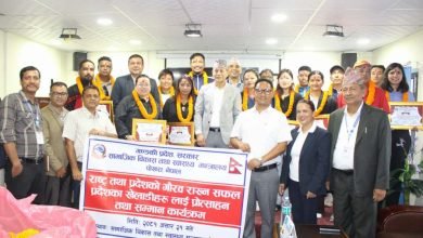 Photo of गण्डकी प्रदेशका खेलाडीलाई प्रोत्साहन र सम्मान (नाम र खेल समेत)